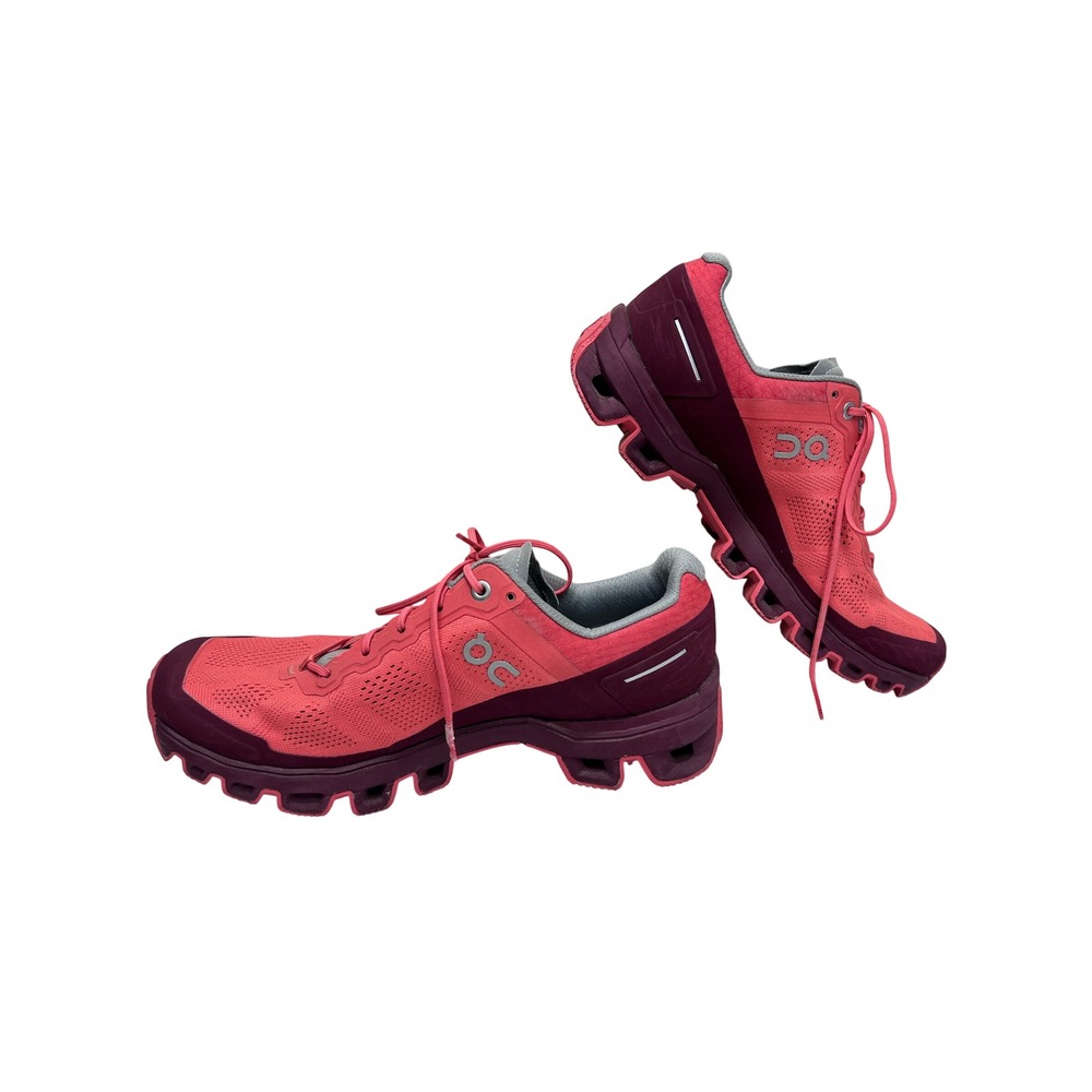 On Cloudventure Trail Running Shoes Women 7.5 Pink Red Excellent Missiongrip